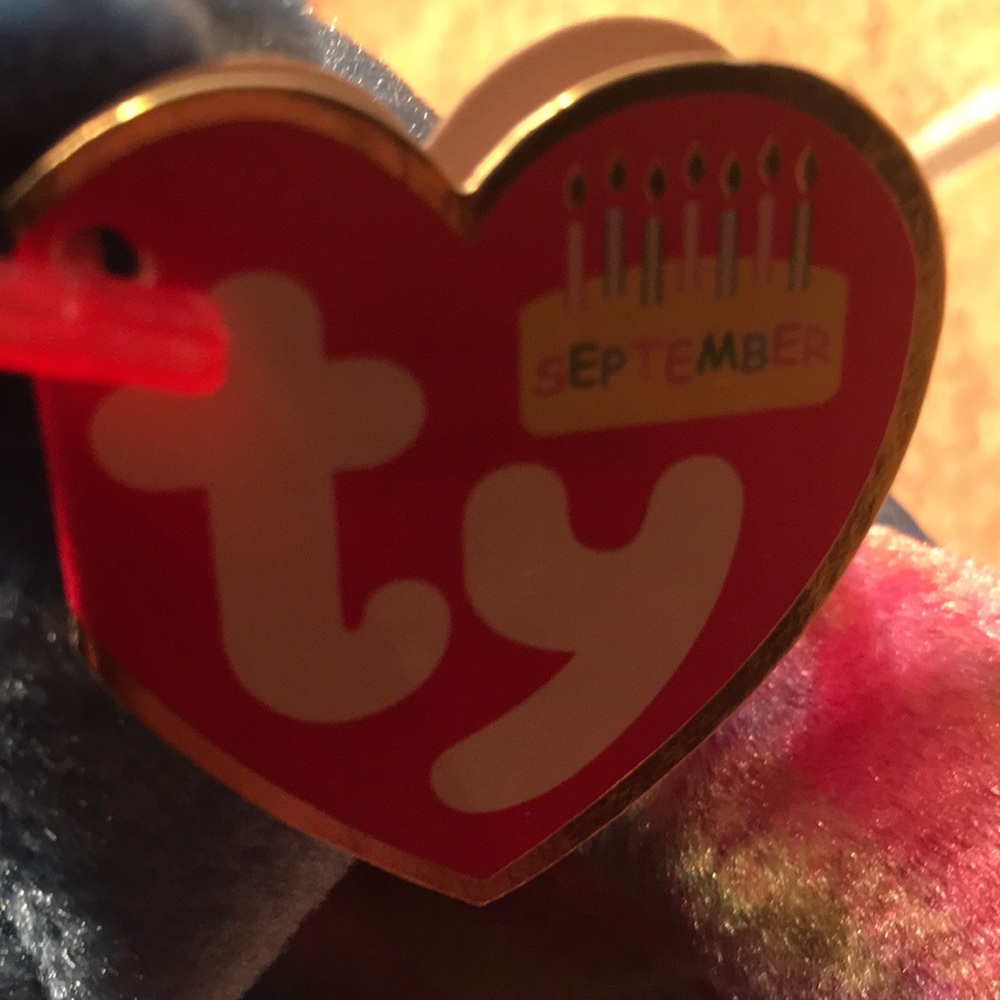 Ty Sapphire September Birthday Beanie Baby - Picture 3 of 6